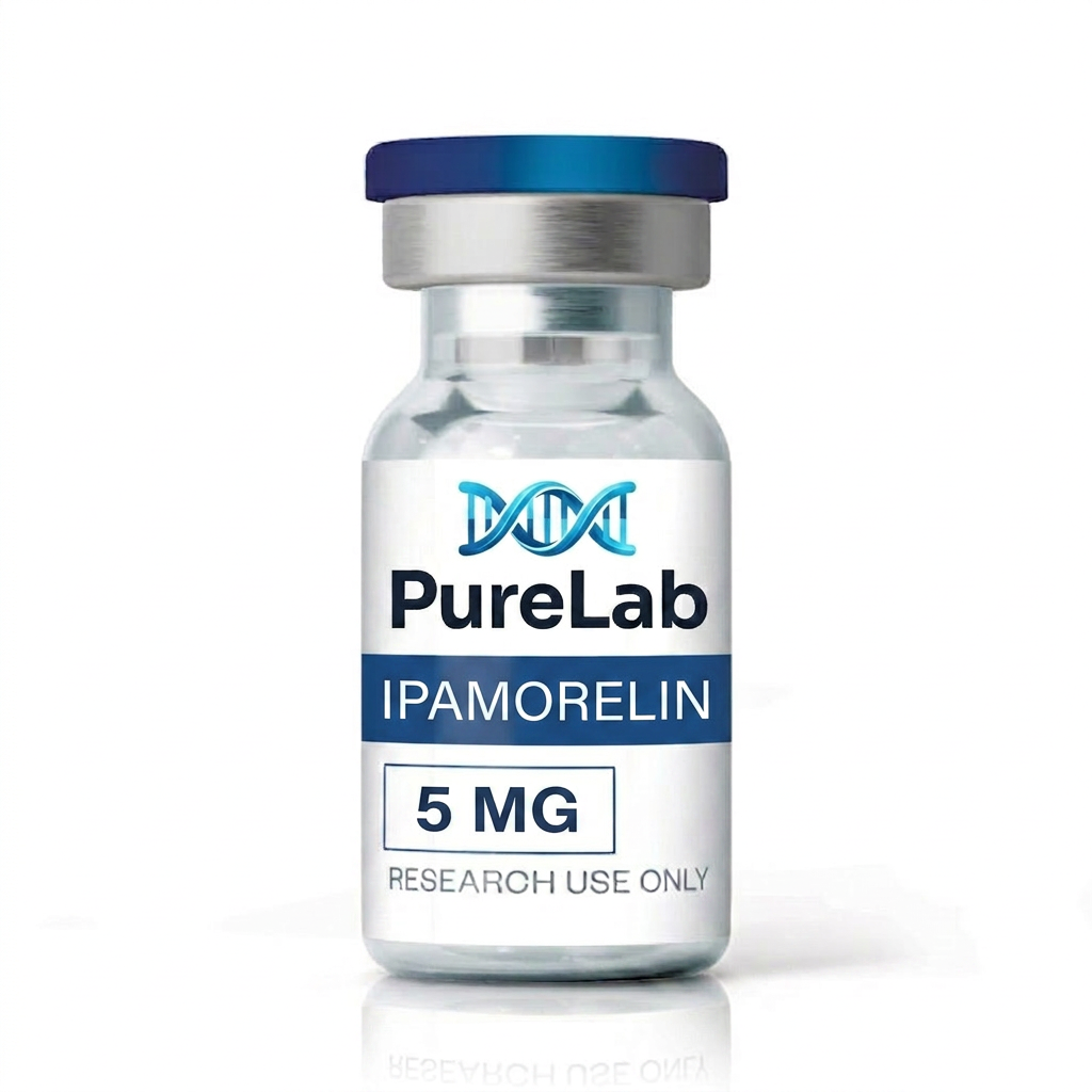 Ipamorelin 5mg research bottle